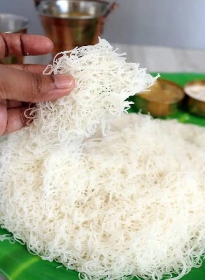 LUXURIA Diamond MINI IDLI, Idli, Idiyappam, Pure Stainless Steel Plate Set (Medium Idiyappam Plate, 4) - Image 4